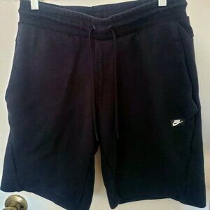 Nike Sweat Shorts With Back Zip Pocket Black Men's Size M